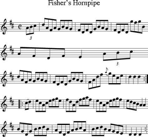 Fisher's Hornpipe (Irish Folk Song) (Ireland) sheet music for Treble Clef Instrument - 8notes.com