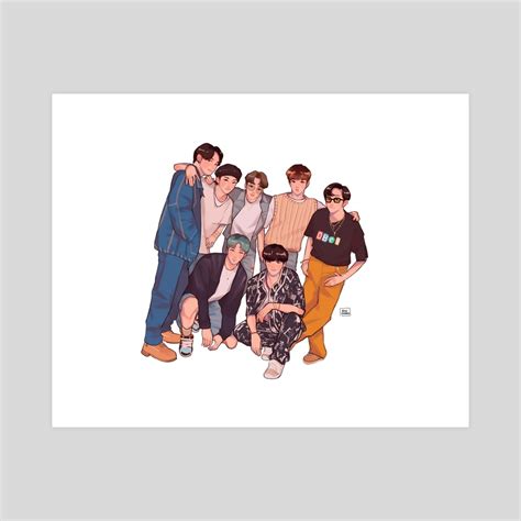 bts dynamite, an art print by idleguard - INPRNT