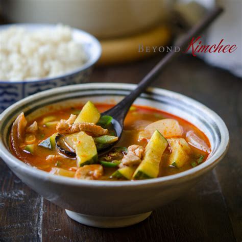 Gochujang Jjigae (Spicy Zucchini Stew) | Beyond Kimchee