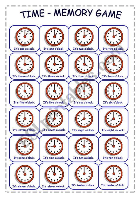 Printable Memory Worksheets