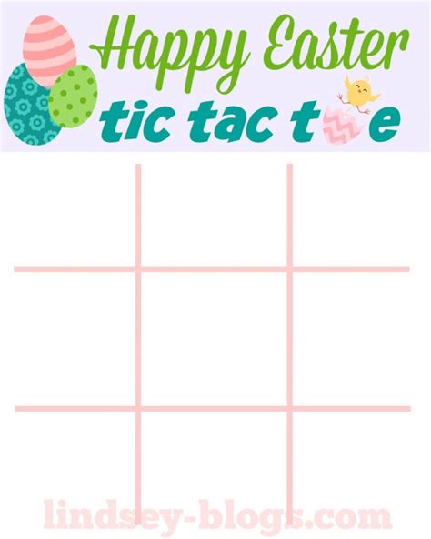 Easter Tic Tac Toe [Free Printable]