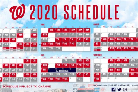 Washington Nationals’ 2020 schedule released; highlights, Interleague ...