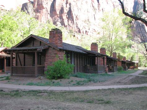 Row of cabins | National parks, Zion lodge, Historic hotels