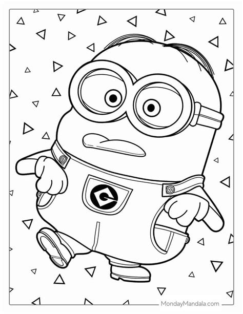 Coloring Pages Minions Bob