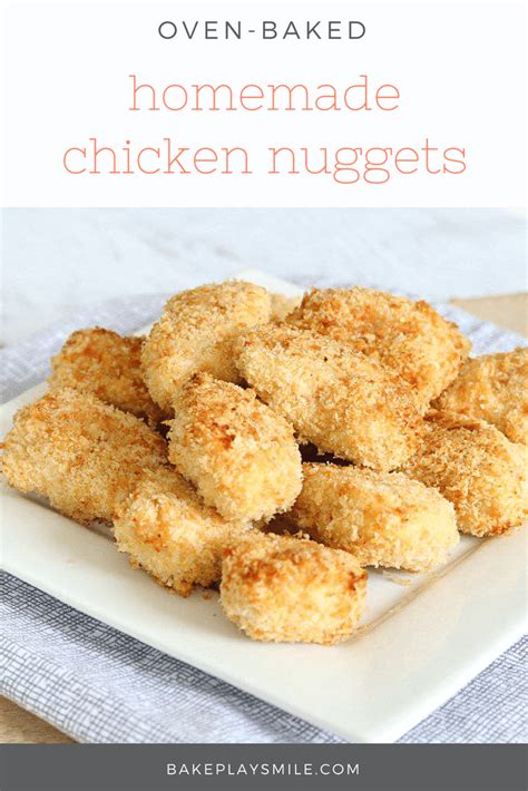 Oven-Baked Homemade Chicken Nuggets - Bake Play Smile