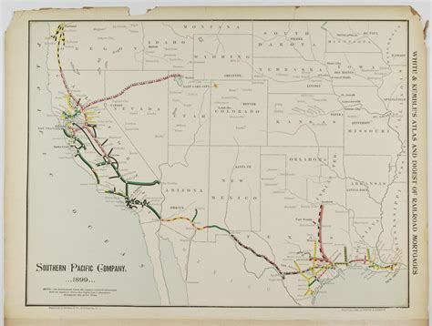 Lot - 1900 SOUTHERN PACIFIC RAILROAD MAP