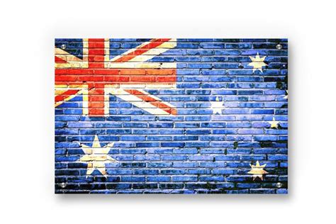 Australia Flag Graffiti Wall Art Printed on Brushed Aluminum | Australia flag, Flag prints ...