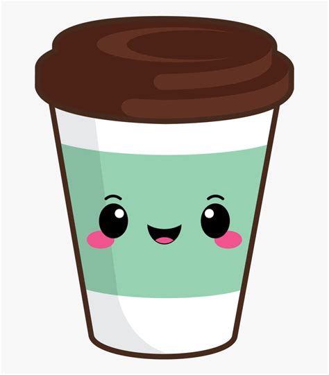 Cute Coffee To Go Green - Cute Coffee Cup Clipart, HD Png Download ...