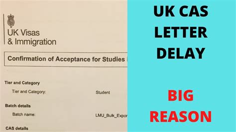 UK CAS Letter Delay Reason || Applicant Mistake || Funds Justification ...