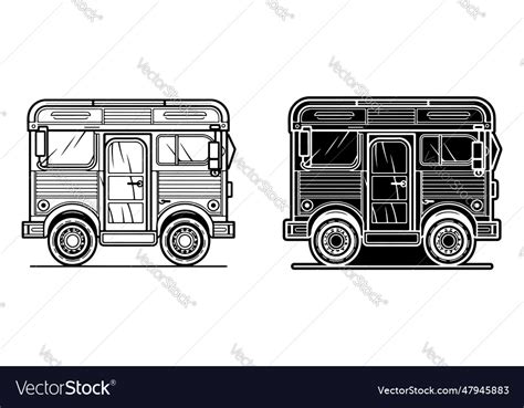 Delivery truck silhouette image Royalty Free Vector Image