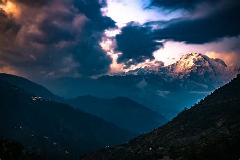 Himalayan sunset [EXPLORED] | Trekking through the Himalayas… | Flickr