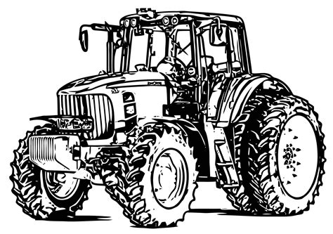 John Johnny Deere Tractor Coloring Page WeColoringPage 06 | Wecoloringpage.com