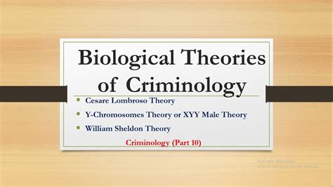 Biological Theories of Criminology |Criminology Part 10| - YouTube