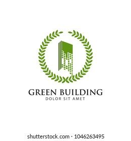 Green Building Logo Vector Template Design Stock Vector (Royalty Free) 1046263495 | Shutterstock