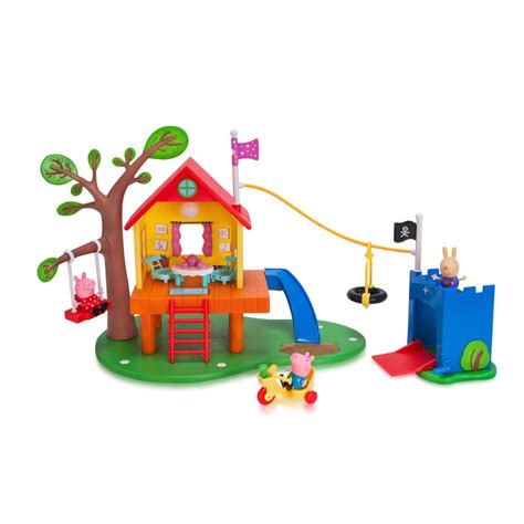 Peppa Pig's Treehouse and George's Fort Playset | Gifts For Kids Under $50 | POPSUGAR Family ...