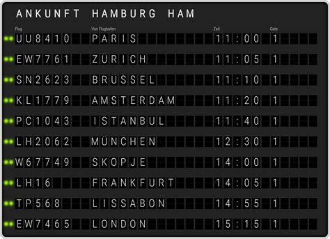 Flughafen Hamburg Ankunft [HAM] Flugplan & HAM Ankunftszeiten