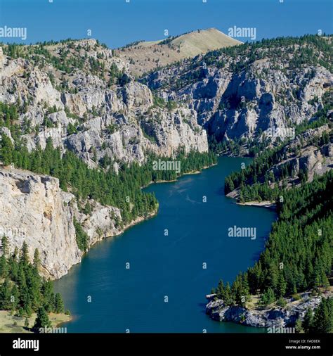 gates of the mountains canyon along holter lake on the missouri river ...