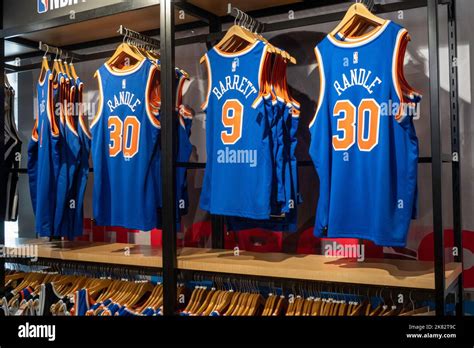 Branded Merchandise at the NBA Flagship Store on 545 Fifth Avenue, NYC ...