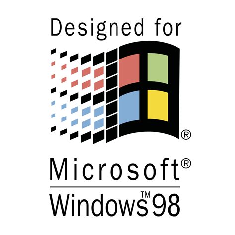 Designed for Microsoft Windows 98 Logo PNG Transparent & SVG Vector - Freebie Supply