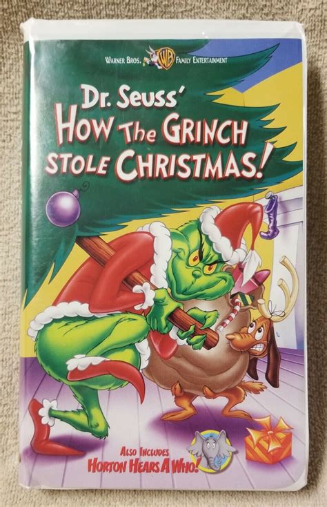 Dr. Seuss HOW THE GRINCH STOLE CHRISTMAS w/ Horton Hears a Who VHS ...