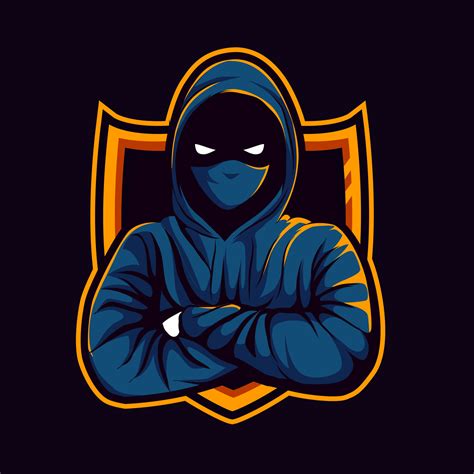 hacker mascot illustration for sports and esports logo 7557861 Vector ...