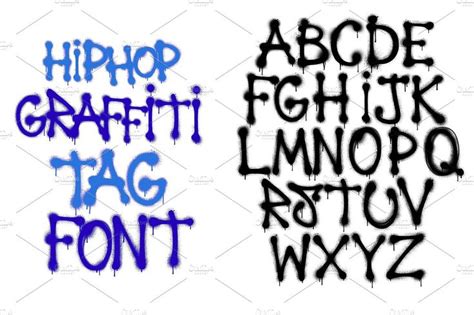 Hip Hop Graffiti Tag Spray Font | Graffiti tagging, Hip hop font, Hip hop