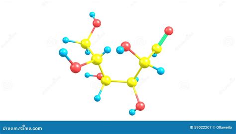 Mannose D-mannose Sugar Molecule. Epimer Of Glucose. Skeletal Formula. Royalty-Free Stock Image ...