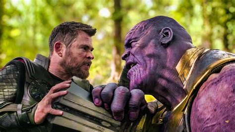 Thor Vs Thanos - Thanos Snaps His Fingers Scene - Avengers: Infinity ...