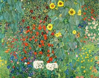 Gustav Klimt Farm Garden - Etsy