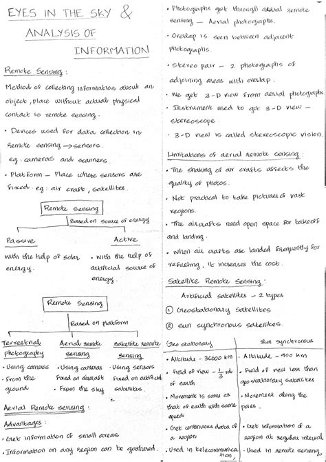 SOLUTION: Eyes in the sky analysis of information full notes - Studypool