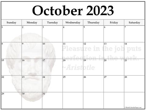 24+ October 2023 quote calendars