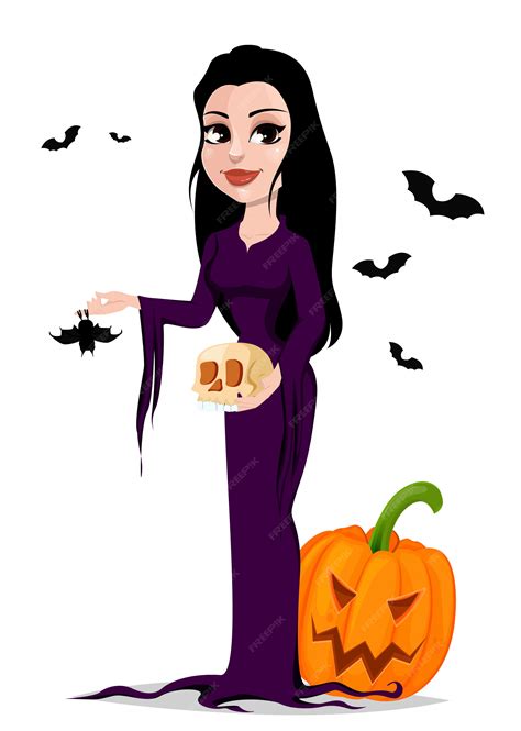 Premium Vector | Happy Halloween. Beautiful witch