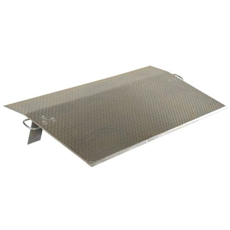 Vestil 72 in. x 24 in. 11,900 lb. Economy 0.5 in. Aluminum Dock Plate ...