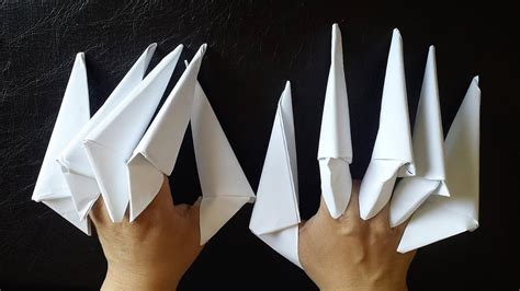 How to make The Dragon Claws, paper claws| Step by Step tutorial