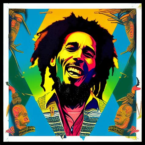 Bob Marley Album Cover Art Graphic · Creative Fabrica