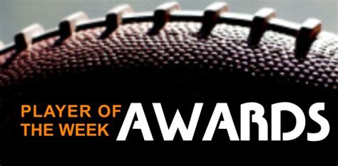 Welcome to Player of the Week Awards