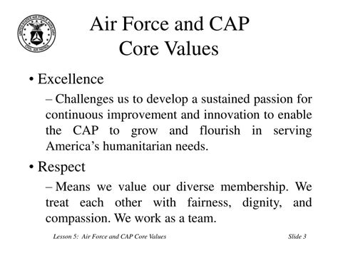 PPT - Air Force and CAP Core Values PowerPoint Presentation, free download - ID:1783700