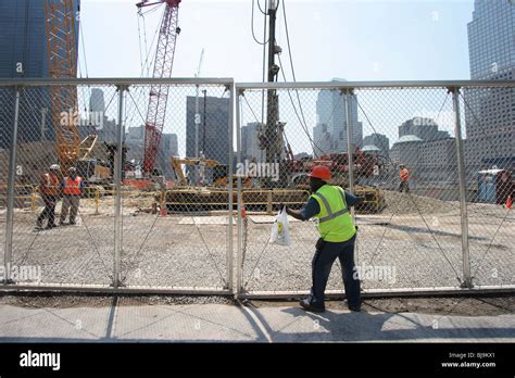 Ground Zero construction site, New York City, USA Stock Photo - Alamy