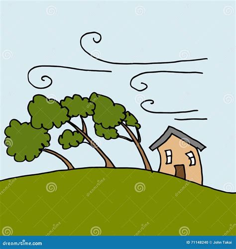 Windy Sky With Cartoon Clouds | CartoonDealer.com #16836417