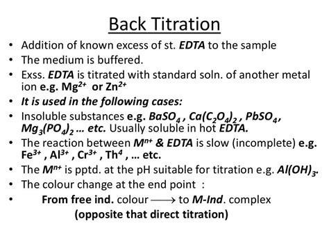 Complexometric titration