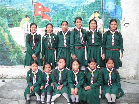 Brownie Guides from Nepal | Girl scout uniform, Girl guides, Girl scout badges