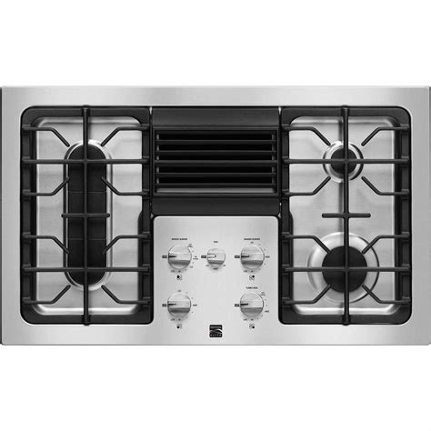 Kenmore Elite 31123 36" Downdraft Gas Cooktop, Stainless Steel