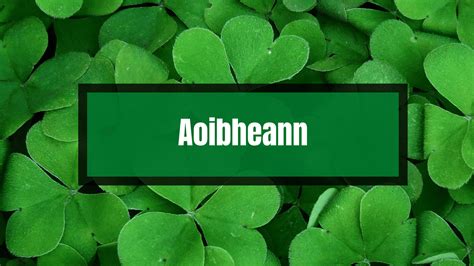 Irish Celtic FEMALE NAMES: the 20 best, with meanings