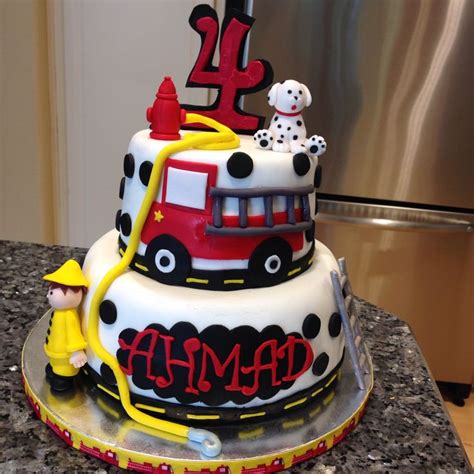 Fire truck cake! #firetruckcake #cakedecorating | Truck cakes ...