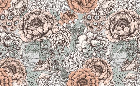 Large Print Floral Wallpaper