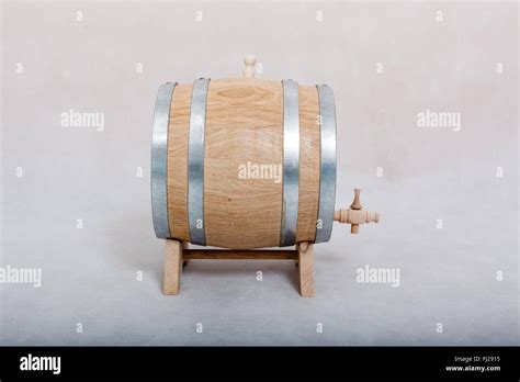 A barrel of alcohol on a white background Stock Photo - Alamy