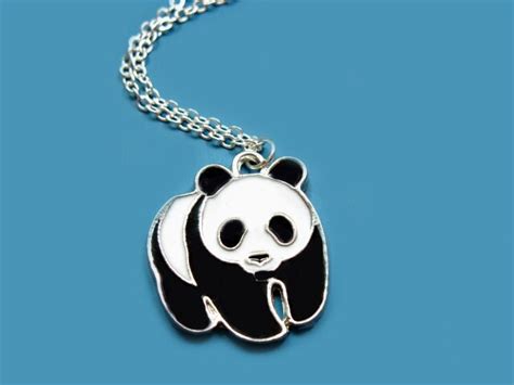 Panda Necklace stainless steel chain cute necklace animal