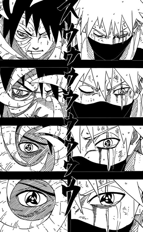 Kakashi Vs Obito Manga Panel