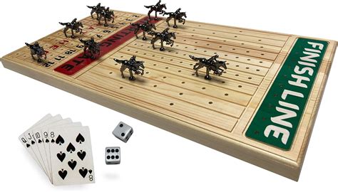 Fineni - Juego de mesa de carreras de caballos de metal duradero y ...