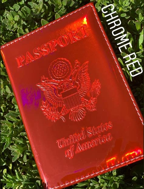 Red Passport Cover Travel Passport Holder w/customization | Etsy